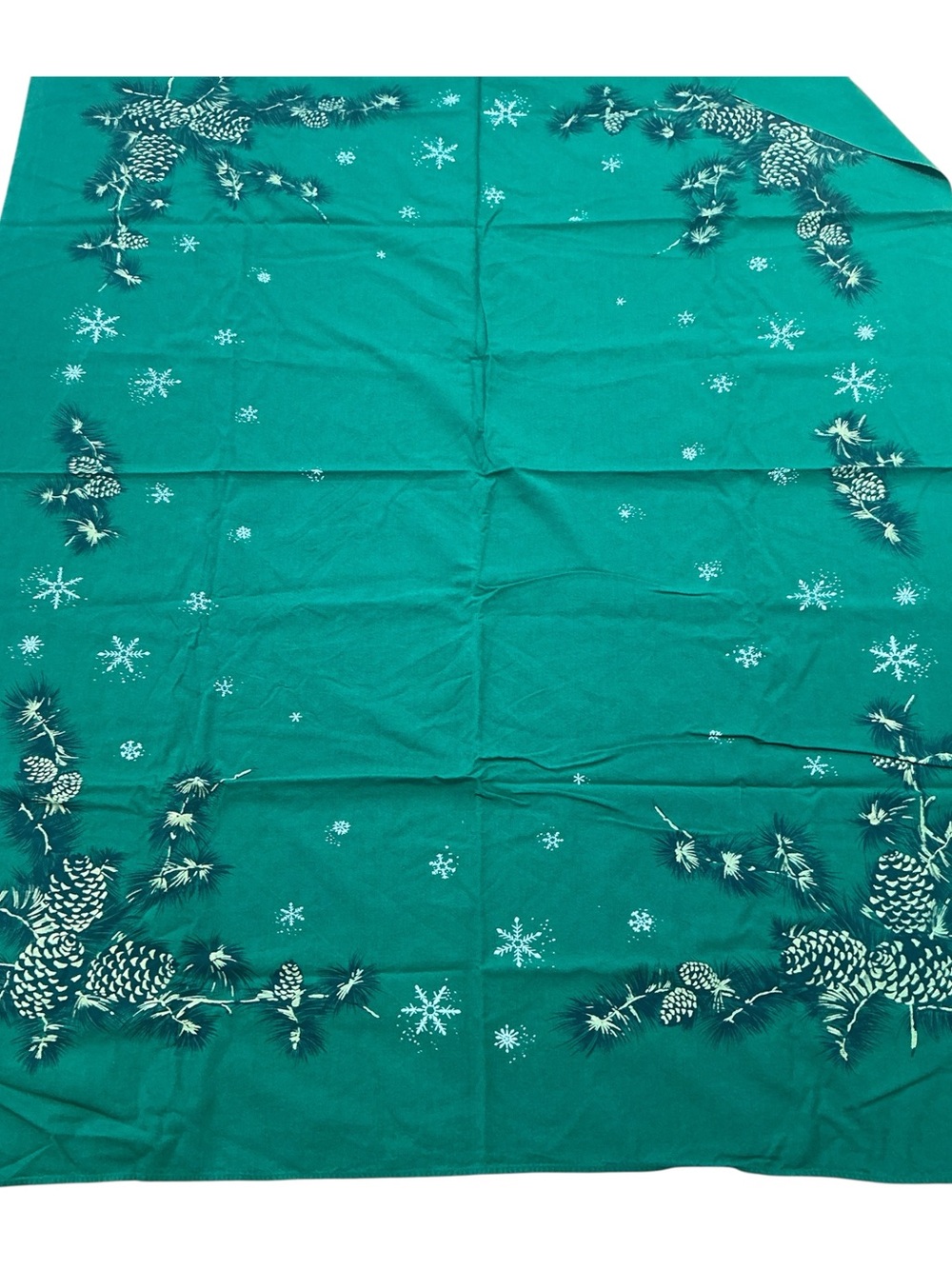 Vintage tablecloth cotton/linen mid-century bundle set of five - Picture 8 of 10